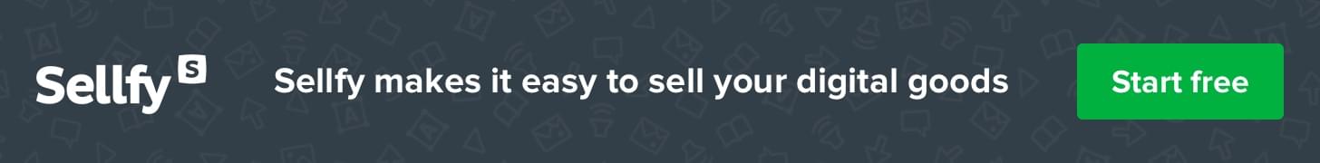 (Black) Sellfy makes it easy to sell your digital goods